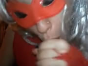 Masked Greek Whore oral sex