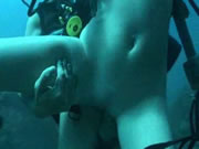 Underwater passionate sex