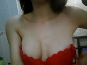 Turkish sexy red bra girl